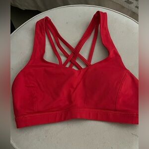 Lululemon Athletica Bold Red Crossback Sports Bra